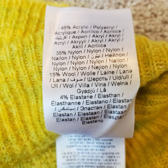 NWT Women's Crewneck Pullover Sweater in Blue/Grey/Yellow Size Large - Picture 7 of 9